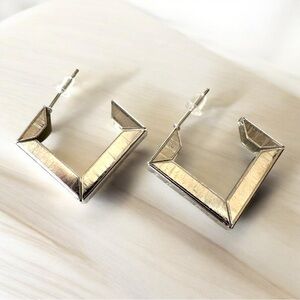 Geometric Silver Earrings